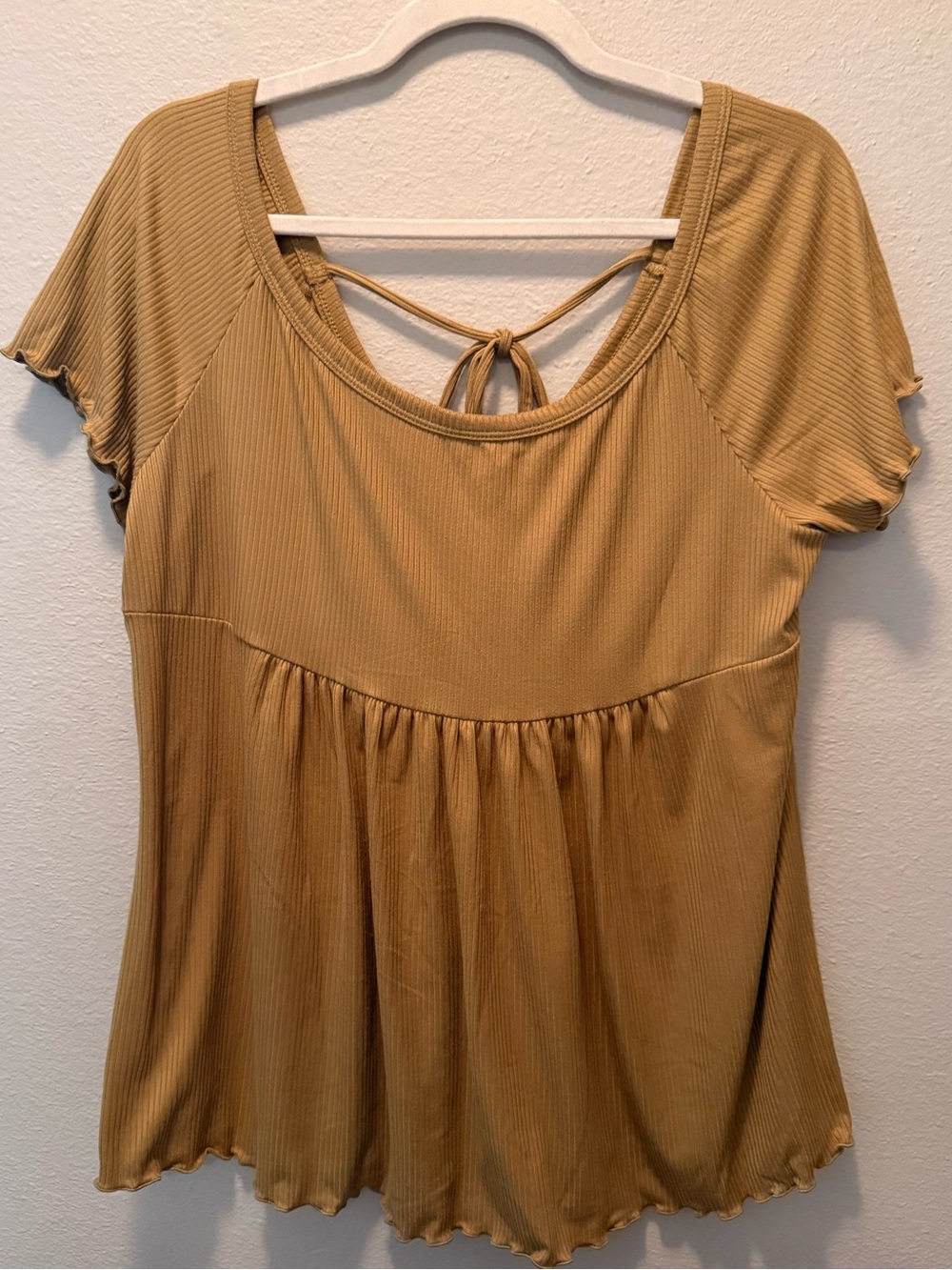 Earthbound trading co blouse top XL back tie